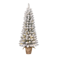 Kunstkerstboom op batterijen 1.20 meter | Gerlos | Besneeuwd | 60 lampjes | 166 Tips | Black Box Trees LBB00149
