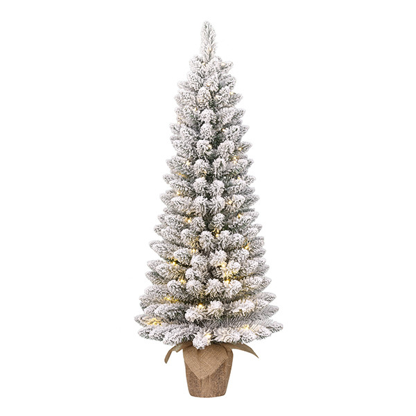 Kunstkerstboom op batterijen 75 cm | Gerlos | Besneeuwd | 30 lampjes | 70 Tips | Black Box Trees LBB00062 - 1