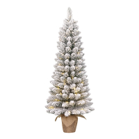 Kunstkerstboom op batterijen 75 cm | Gerlos | Besneeuwd | 30 lampjes | 70 Tips | Black Box Trees LBB00062