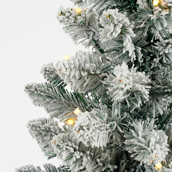 Kunstkerstboom op batterijen 75 cm | Gerlos | Besneeuwd | 30 lampjes | 70 Tips | Black Box Trees LBB00062 - 2