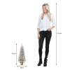 Kunstkerstboom op batterijen 75 cm | Gerlos | Besneeuwd | 30 lampjes | 70 Tips | Black Box Trees LBB00062 - 3