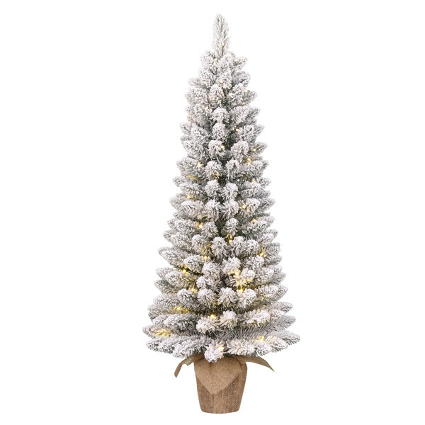 Kunstkerstboom op batterijen 90 cm | Gerlos | Besneeuwd | 40 lampjes | 108 Tips | Black Box Trees LBB00063 - 1