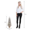 Kunstkerstboom op batterijen 90 cm | Gerlos | Besneeuwd | 40 lampjes | 108 Tips | Black Box Trees LBB00063 - 3