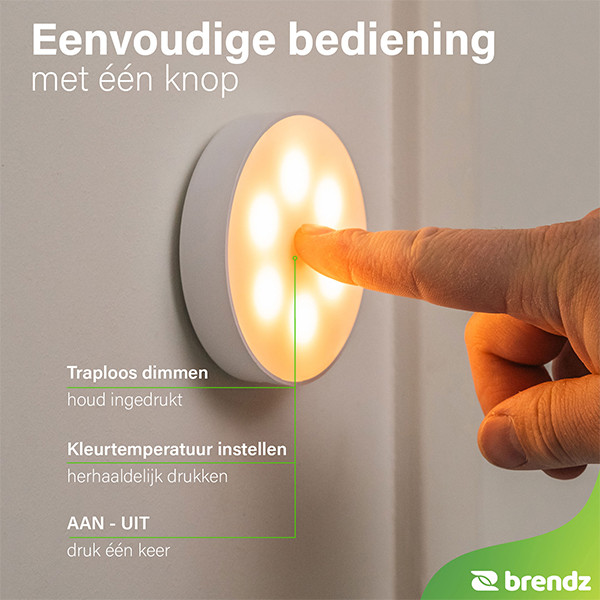 LED Kastverlichting Ø 8 cm | Elim Touch | 2700-4000-6500K | Wit LDR07371 - 3