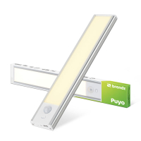 Brendz LED Kastverlichting 20 cm | Puyo | Bewegingssensor | 3000-4000-6000K | Zilver  LDR07261