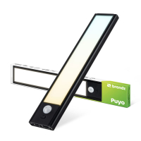 Brendz LED Kastverlichting 20 cm | Puyo | Bewegingssensor | 3000-4000-6000K | Zwart  LDR07260