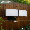 Oplaadbare LED Breedstraler met sensor 8W | Skye | 6500K | IP44 | 600 lumen | Zwart LDR07372 - 2