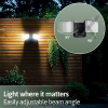 Oplaadbare LED Breedstraler met sensor 8W | Skye | 6500K | IP44 | 600 lumen | Zwart LDR07372 - 4