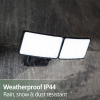 Oplaadbare LED Breedstraler met sensor 8W | Skye | 6500K | IP44 | 600 lumen | Zwart LDR07372 - 6