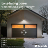 Oplaadbare LED Breedstraler met sensor 8W | Skye | 6500K | IP44 | 600 lumen | Zwart LDR07372 - 7
