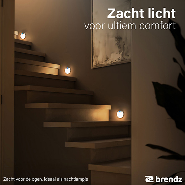 Oplaadbare nachtlamp met sensor | Alta | Rond | 3000K | Wit LDR07375 - 8