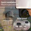 Oplaadbare solar LED Breedstraler met sensor 8W | Skye | 6500K | IP44 | 600 lumen | Zwart LDR07373 - 10