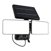 Oplaadbare solar LED Breedstraler met sensor 8W | Skye | 6500K | IP44 | 600 lumen | Zwart LDR07373 - 1
