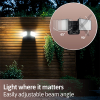 Oplaadbare solar LED Breedstraler met sensor 8W | Skye | 6500K | IP44 | 600 lumen | Zwart LDR07373 - 4