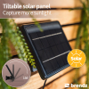 Oplaadbare solar LED Breedstraler met sensor 8W | Skye | 6500K | IP44 | 600 lumen | Zwart LDR07373 - 5