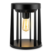 Oplaadbare solar tafellamp | Mira & Crux | 2700K | Dimbaar | 400 lumen | IP54 | Zwart LDR07360