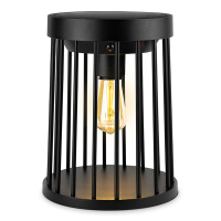 Oplaadbare solar tafellamp | Mira & Lynx | 2700K | Dimbaar | 400 lumen | IP54 | Zwart LDR07362