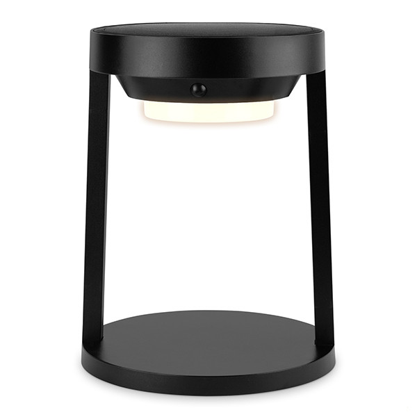 Oplaadbare solar tafellamp | Vela & Ara | 3000K | Dimbaar | 1000 lumen | IP65 | Zwart LDR07363 - 1