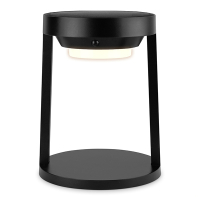 Oplaadbare solar tafellamp | Vela & Ara | 3000K | Dimbaar | 1000 lumen | IP65 | Zwart LDR07363