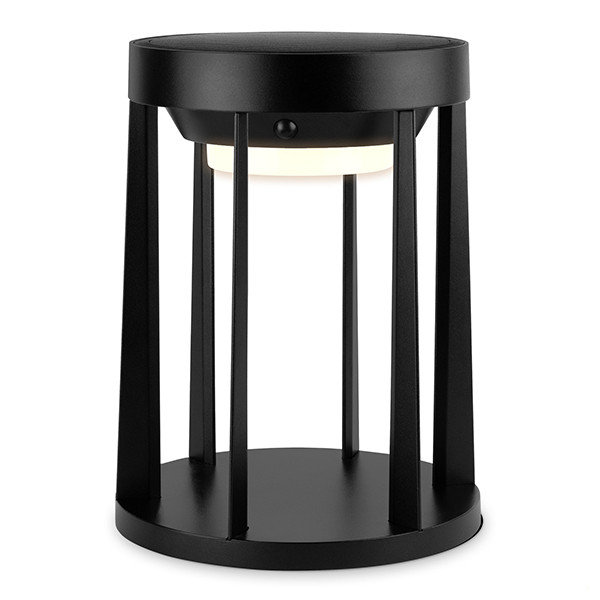 Oplaadbare solar tafellamp | Vela & Crux | 3000K | Dimbaar | 1000 lumen | IP65 | Zwart LDR07364 - 1