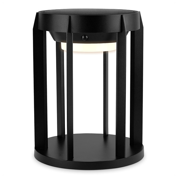 Oplaadbare solar tafellamp | Vela & Draco | 3000K | Dimbaar | 1000 lumen | IP65 | Zwart LDR07365 - 1