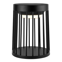 Oplaadbare solar tafellamp | Vela & Lynx | 3000K | Dimbaar | 1000 lumen | IP65 | Zwart LDR07366