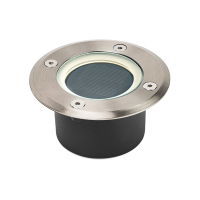 Brendz Solar Grondspot | Doha | Rond | 3000K | Zilver  LDR07252