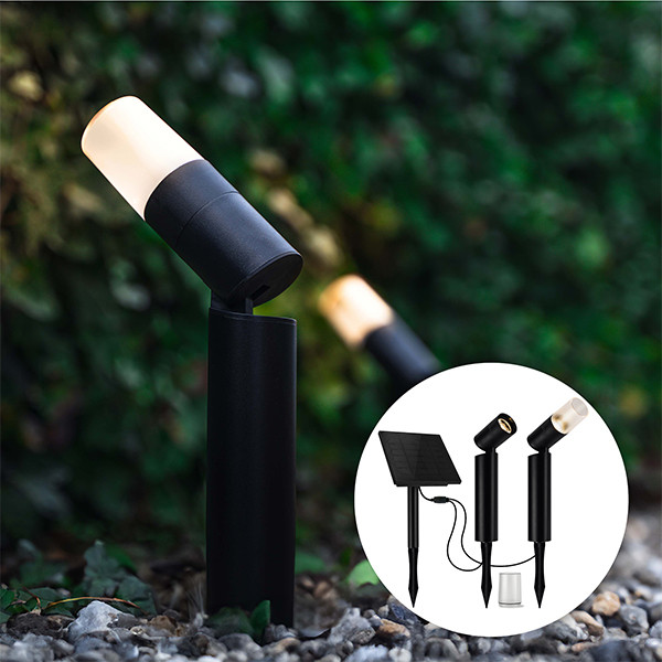 Solar Prikspot | Vigo | Rond | 3000K | 2 stuks LDR07374 - 2