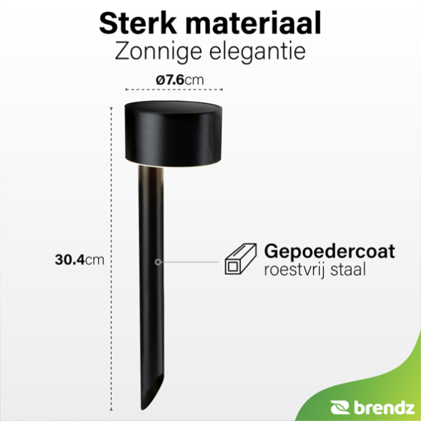 Brendz Solar Prikspot | Vik | Rond | 2700K | 3 stuks  LDR07253 - 2