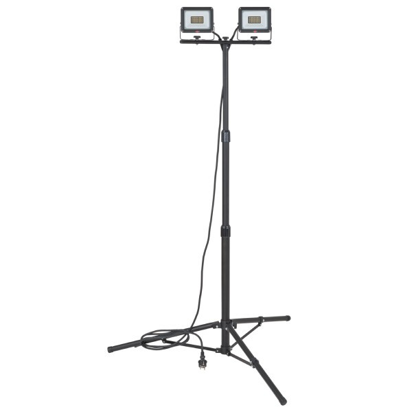 Brennenstuhl LED bouwlampen op statief 180 cm | JARO | 6500K | 4800 lumen | IP65 | 2x 20W  LBE00084 - 1