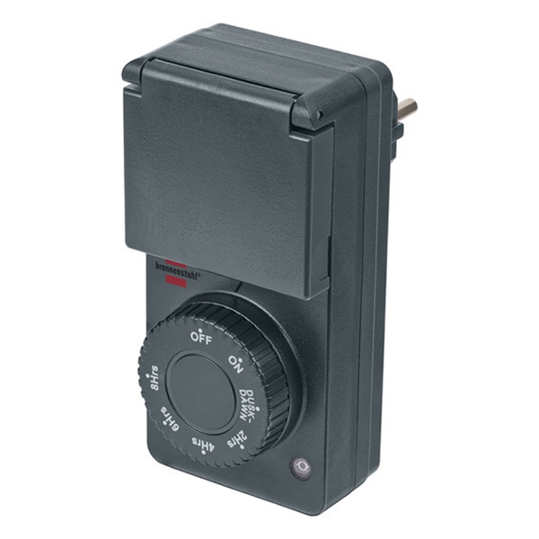 Brennenstuhl Schemerschakelaar met timer voor buiten | IP44 | Antraciet | Brennenstuhl  LDR06454 - 1