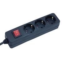 Brennenstuhl stekkerdoos met 3 stopcontacten schakelaar zwart (1,4 meter) 400251