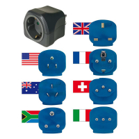Brennenstuhl  universele reisstekkerset | Type C en F naar Type B, G, E, I, J, M en L | Geaard LBE00025