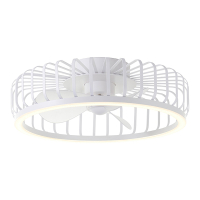 Plafondventilator met LED lamp | Capo | Ø 48 cm | 2700-6500K | Wit | 36W | Brilliant LBR00004