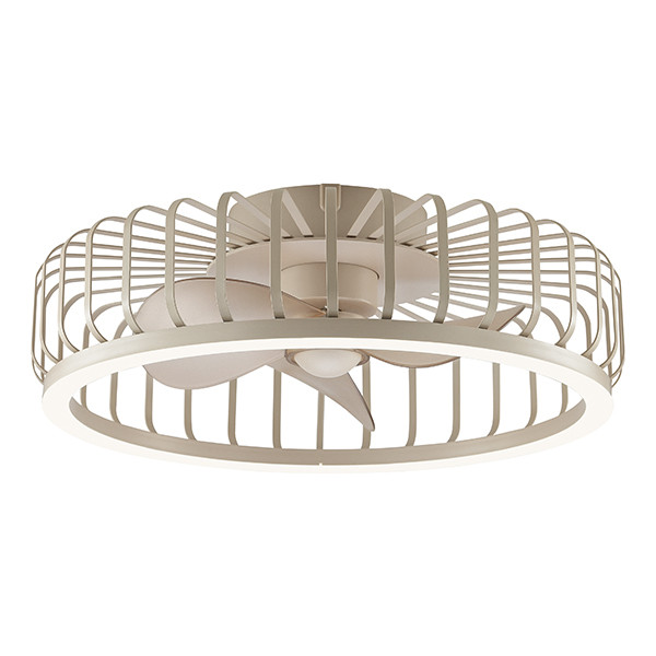 Plafondventilator met LED lamp | Capo | Ø 48 cm | 2700-6500K | Zandkleur | 36W | Brilliant LBR00006 - 1