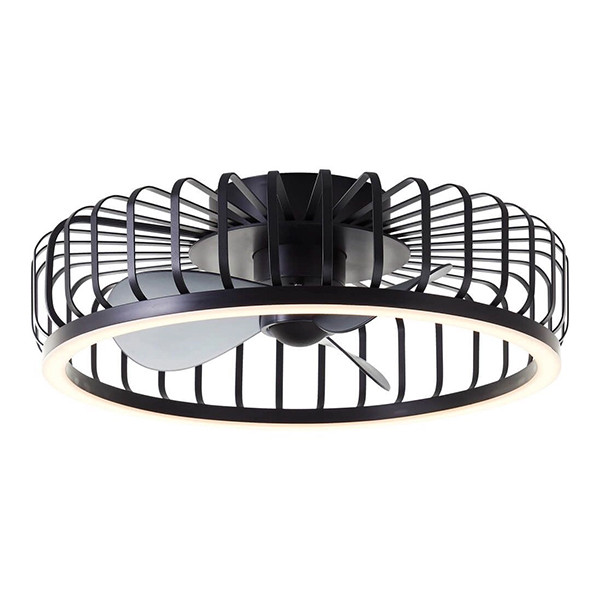 Plafondventilator met LED lamp | Capo | Ø 48 cm | 2700-6500K | Zwart | 36W | Brilliant LBR00005 - 1