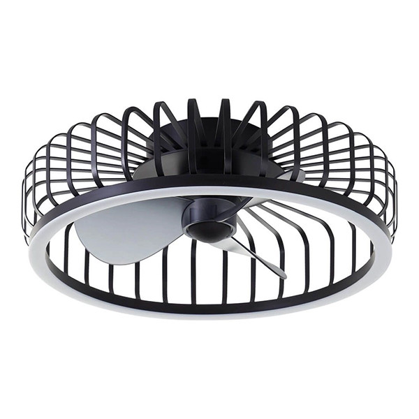 Plafondventilator met LED lamp | Capo | Ø 48 cm | 2700-6500K | Zwart | 36W | Brilliant LBR00005 - 2