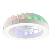 Plafondventilator met LED lamp | Fanora | Ø 46 cm | RGBIC + 2700-6500K | Wit | 30W | Brilliant LBR00007