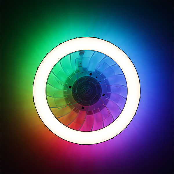 Plafondventilator met LED lamp | Fanora | Ø 46 cm | RGBIC + 2700-6500K | Wit | 30W | Brilliant LBR00007 - 4
