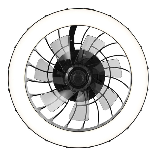 Plafondventilator met LED lamp | Fanora | Ø 46 cm | RGBIC + 2700-6500K | Zwart | 30W | Brilliant LBR00008 - 3