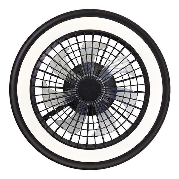 Plafondventilator met LED lamp | Palmero | Ø 46.6 cm | RGBIC + 2700-6500K | Zwart | 40W | Brilliant LBR00013 - 3