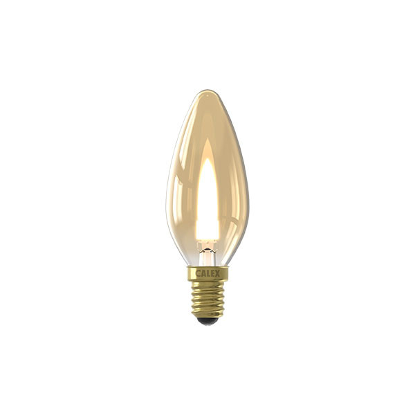 123led LED lamp E14 | Kaars B35 | Vlameffect | Goud | 1600K | 1.5W (3W) LCA01101 - 1