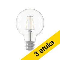 Calex Aanbieding: 3x Calex LED lamp E27 | Bol G80 | Filament | Helder | 2700K | Dimbaar | 4.5W  LCA01110