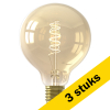 Aanbieding: 3x Calex LED lamp E27 | Globe G95 | Filament | Goud | 2100K | 3-staps dimbaar | 5.5W (40W) LCA01008 - 1