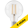 Aanbieding: 4x Calex LED lamp E27 | Globe G95 | Filament | Helder | 2700K | Dimbaar | 4.5W (40W) LCA01055 - 1