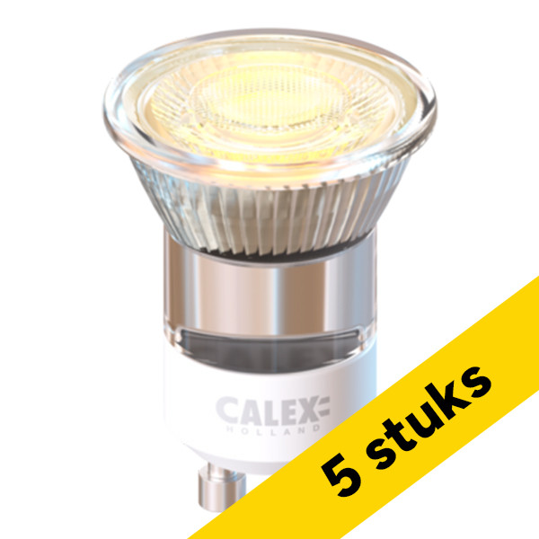 Aanbieding: 5x Calex GU10 LED spot | 2700K | 38° | Dimbaar | 3W (35W) LCA01293 - 1