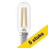 Aanbieding: 5x Calex LED lamp E14 | Buis T25 | Helder | 2700K | Dimbaar | 4.5W (40W) LCA00784 - 1