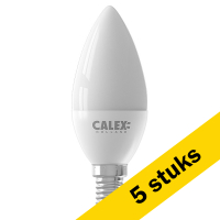 Calex Aanbieding: 5x Calex LED lamp E14 | Kaars B37 | Mat | 2700K | 5.8W (40W)  LCA00988