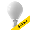 Aanbieding: 5x Calex LED lamp E14 | Kogel P45 | Mat | 2700K | Dimbaar | 4.5W (40W) LCA00622 - 1
