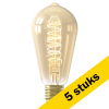 Aanbieding: 5x Calex LED lamp E27 | Edison ST64 | Filament | Goud | 2100K | 3-staps dimbaar | 5.5W (40W) LCA01006 - 1